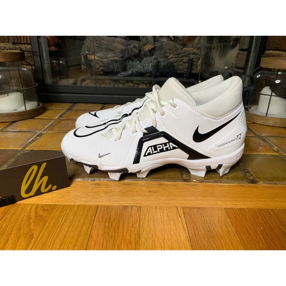 Size 11.5 Nike Alpha Menace 3 Shark Football Cleats “Panda” CV0582-100